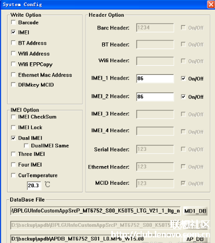 Md1 db and ap db files lenovo k4 note 10