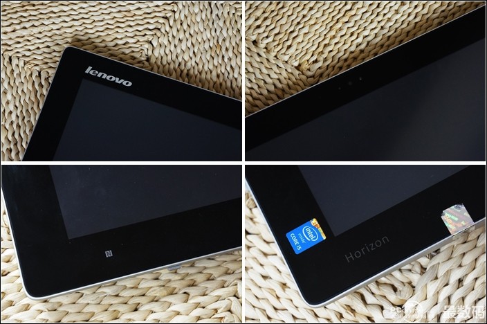 联想horizon2电源开关和音量调理键位于机身的右周围面.