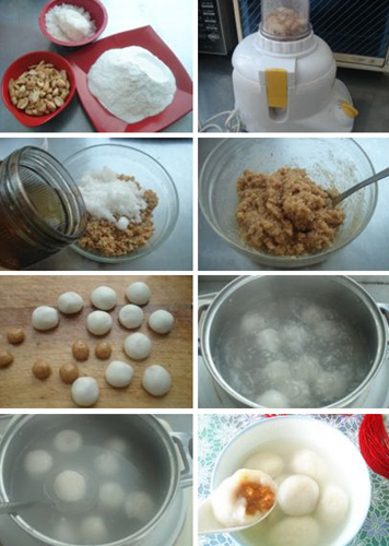 自己做的元宵哦,嘿嘿