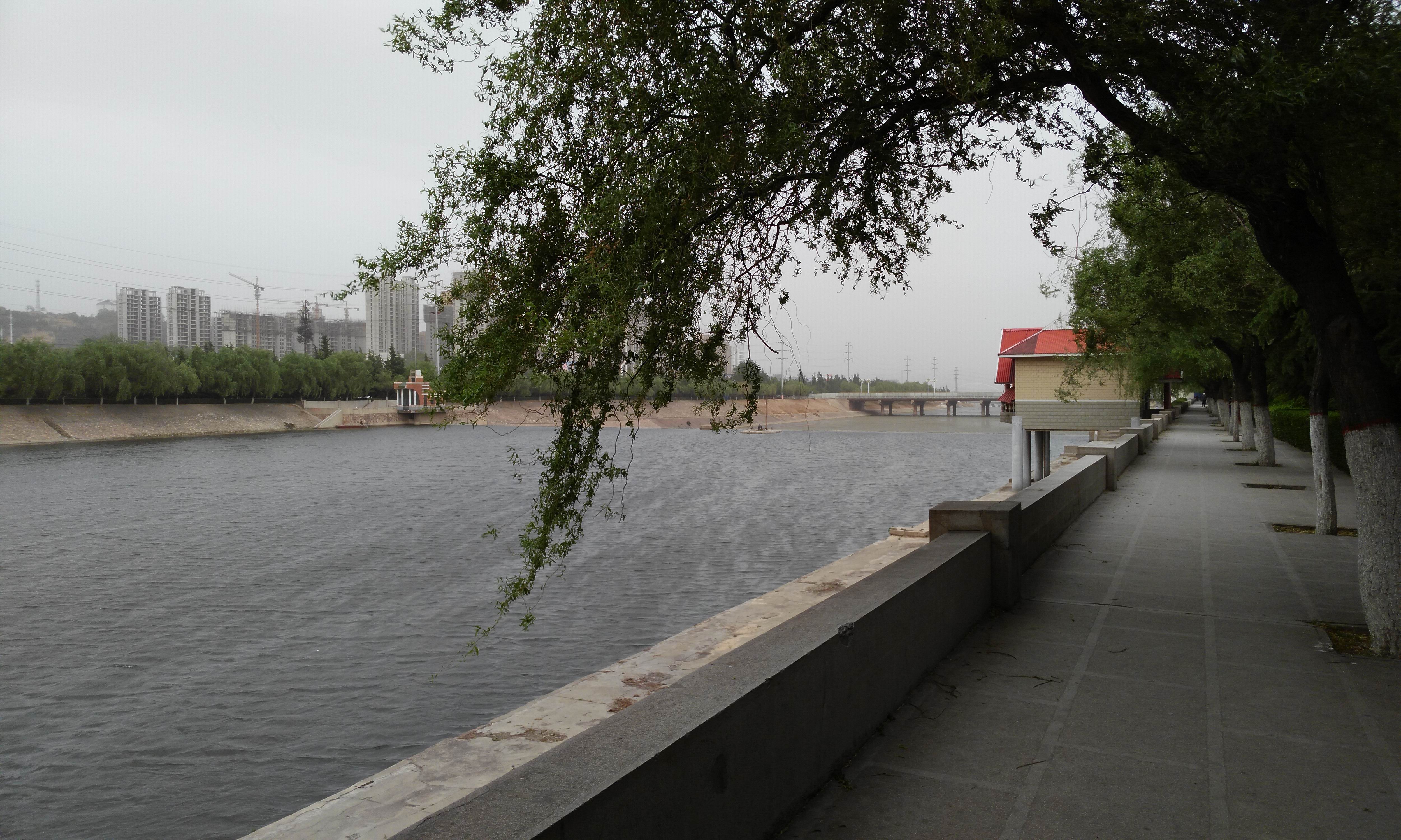 今天是五一假期的最后一天了,早上起来到河堤公园