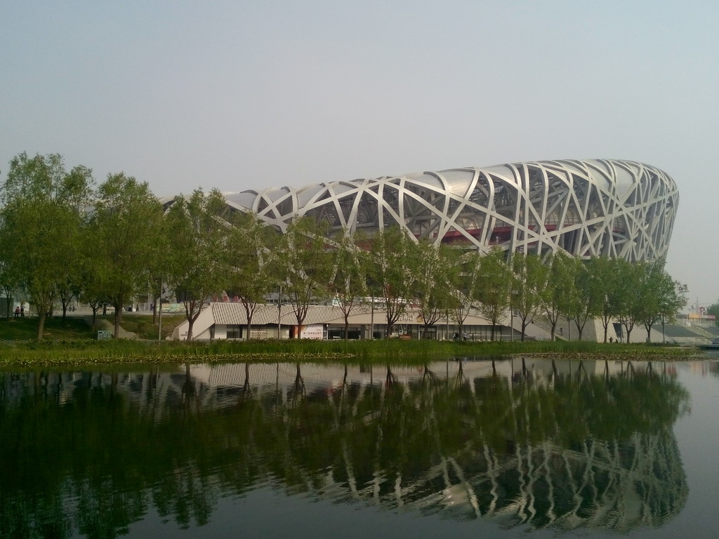 2008年北京奥运会的印记-鸟巢与水立方-随手拍-联想社区