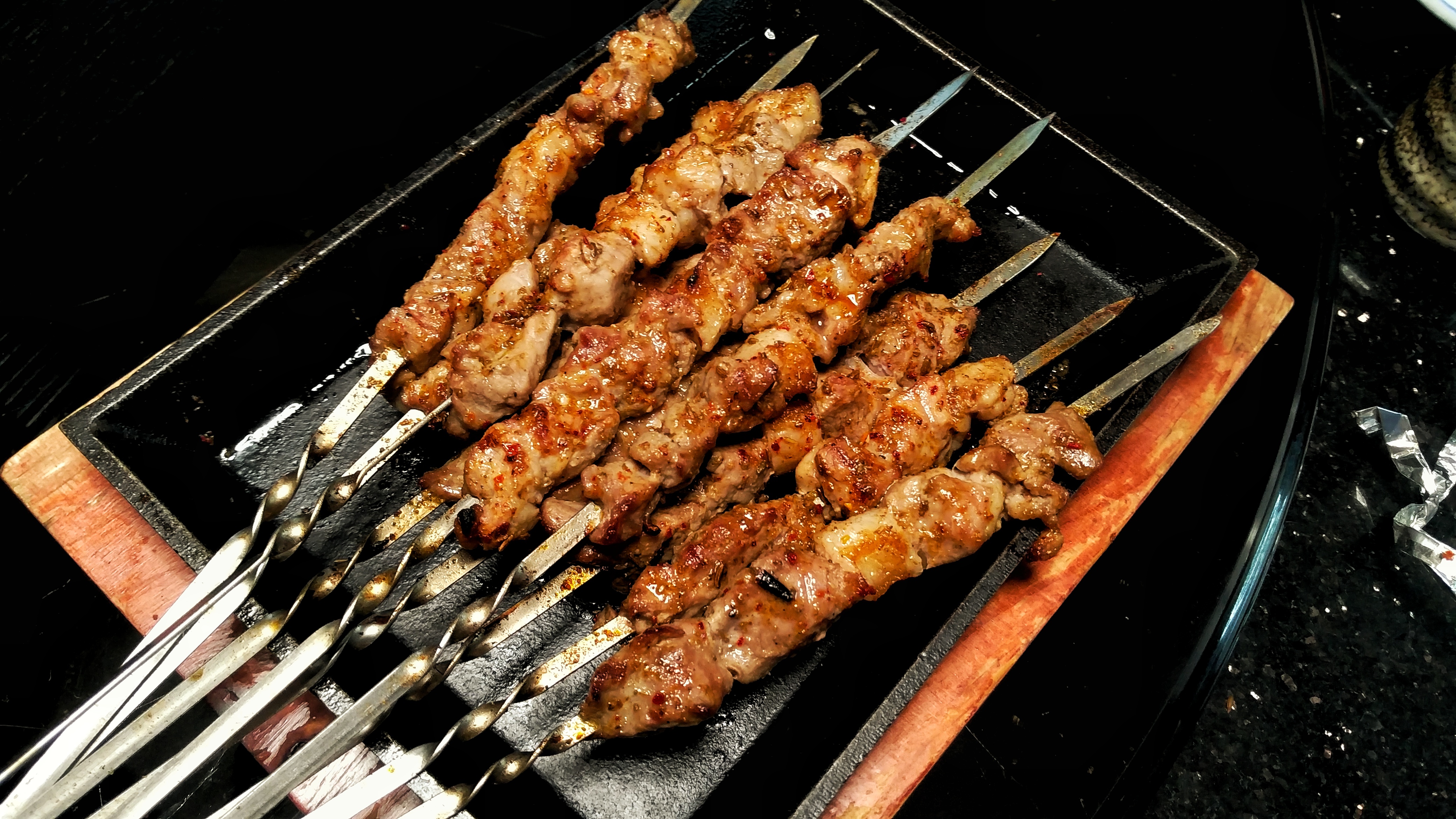 羊腿肉串,品质很不错