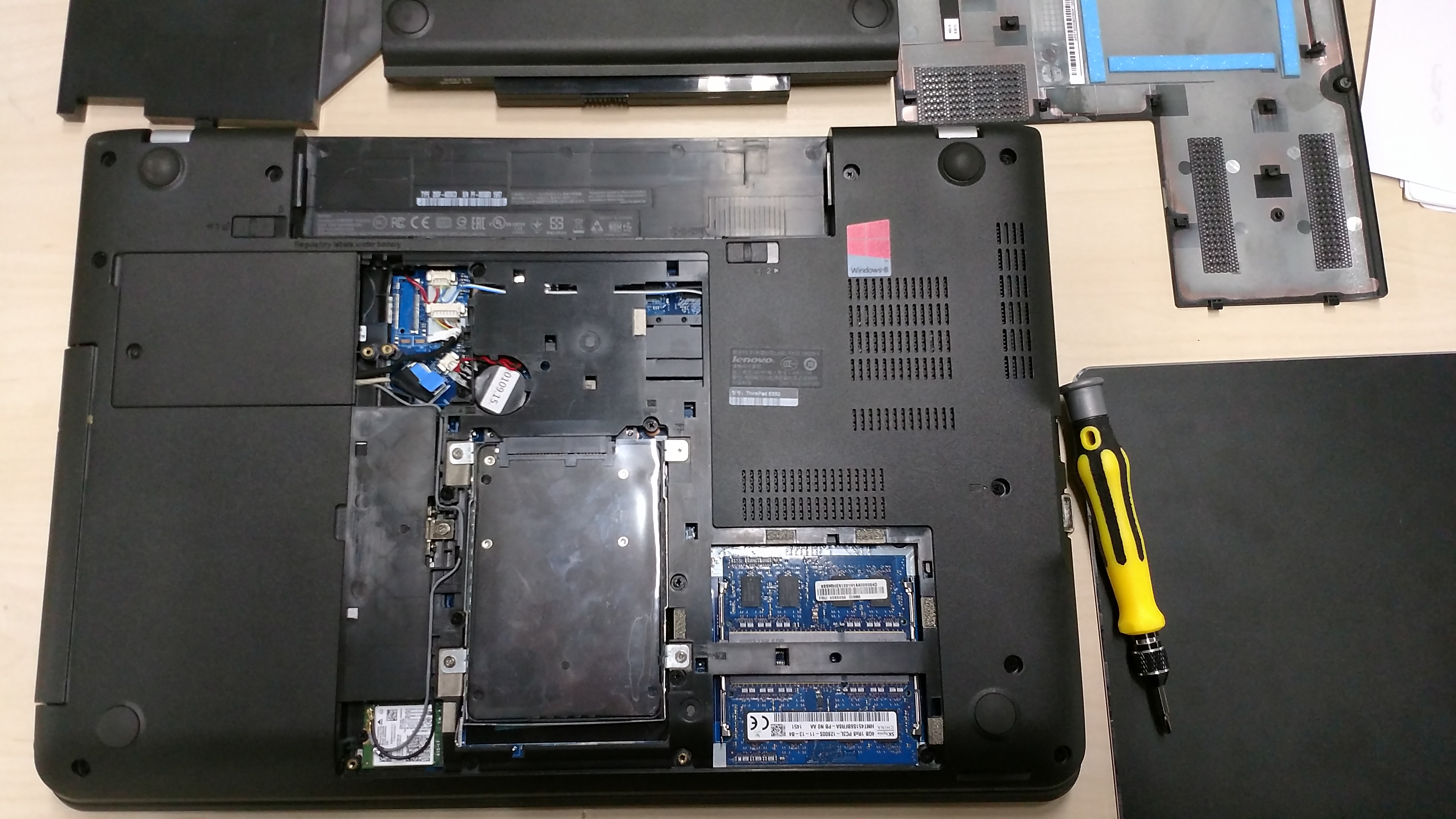 改造:thinkpad e550的改造实录——一个小白的血泪史o(╥﹏╥)o